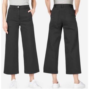 Everlane Cropped Wide Leg High Waist Pant